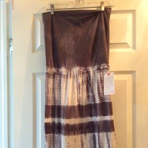Allen Allen sz S tie dye tube dress or long skirt!!  NWT. Adorable and stylish